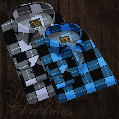 clinch fashion Men Striped Casual Black, Orange Shirt