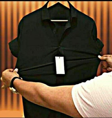 StellLIFESTYLE Trend Men Solid Casual Black Shirt