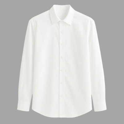 Royal Proprietor Men Solid Formal White Shirt