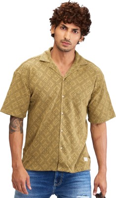 Spykar Men Printed Casual Brown Shirt