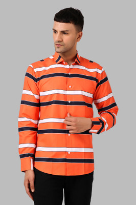 METRONAUT Men Striped Casual Multicolor Shirt