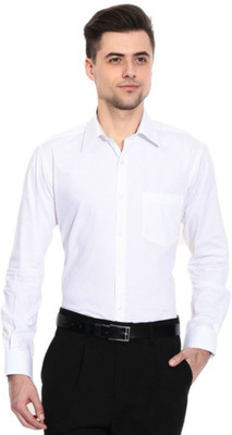 Super Weston Trend Men Solid Casual White Shirt