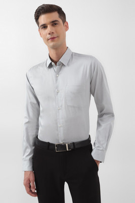 PETER ENGLAND Men Solid Formal Grey Shirt