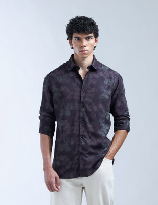 FLYING MACHINE Men Printed Casual Red Shirt