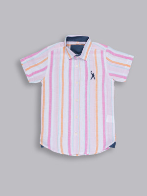 Amaara Boys Striped Casual Multicolor Shirt