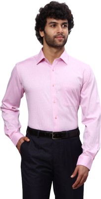 Raymond Men Solid Formal Pink Shirt