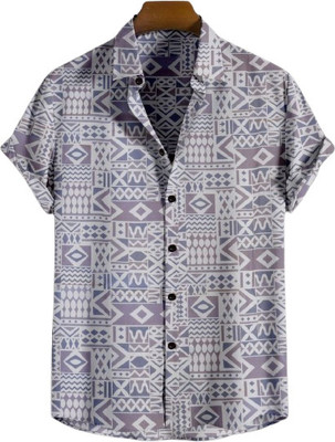 Suel Fab Men Self Design Casual Light Green Shirt