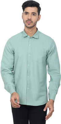 Urban Shade Men Solid Casual Green Shirt