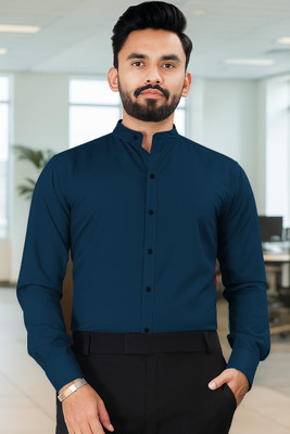 SHIRTZONE Men Solid Formal Black Shirt