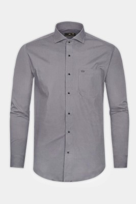 french crown Men Solid Formal Grey Shirt