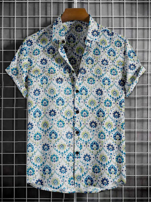 ISUEL FAB Men Printed Casual Multicolor Shirt