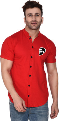 Blisstone Men Solid Casual Red Shirt