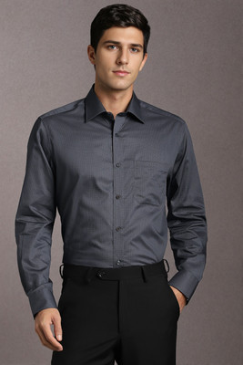 LOUIS PHILIPPE Men Self Design Formal Grey Shirt