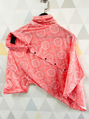 SH FSN Men Printed Casual Orange, White Shirt