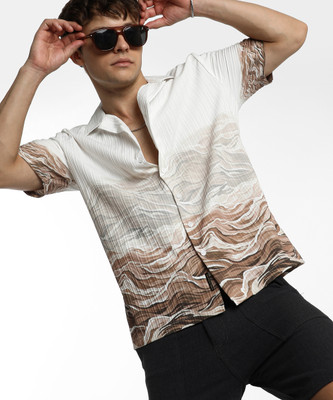 CAMPUS SUTRA Men Striped Casual Multicolor Shirt
