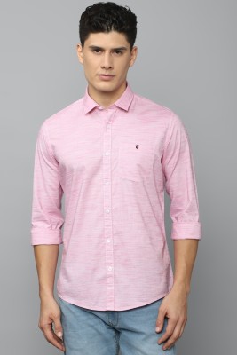 LOUIS PHILIPPE Men Self Design Casual Pink Shirt