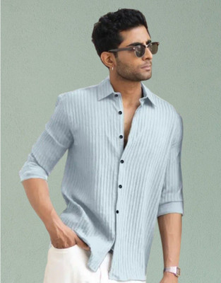 SHFASHION Men Striped Casual Multicolor Shirt