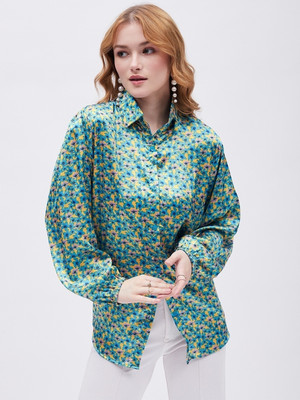 SliqueApparels Women Printed Casual Multicolor Shirt