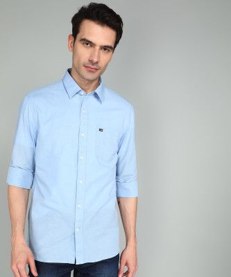 Arrow Sport Men Solid Casual Blue Shirt