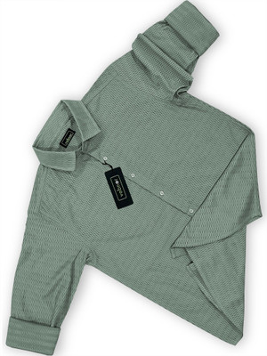VeBNoR Men Self Design Casual Light Green Shirt
