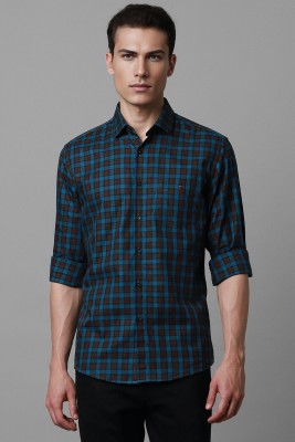 LOUIS PHILIPPE Men Checkered Casual Black, Blue Shirt