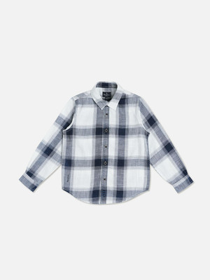 Pepe Jeans Boys Checkered Casual White Shirt