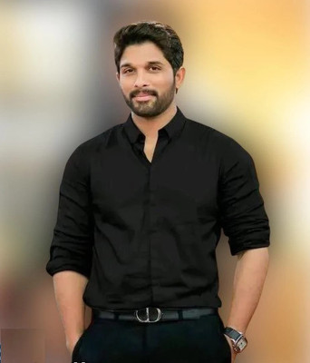 ALVIN ENTERPRISE Men Solid Casual Black Shirt