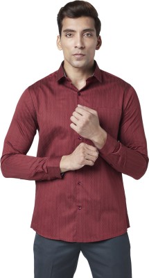 Byford by Pantaloons Men Printed Casual Maroon Shirt