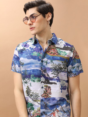 KETCH Men Printed Casual Multicolor Shirt