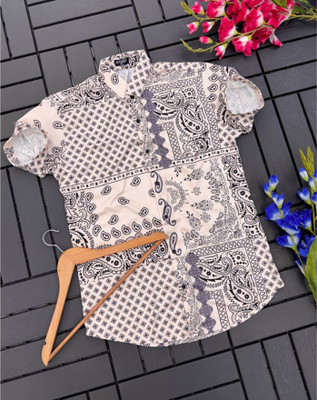 SHFASHION Men Printed Casual Multicolor Shirt