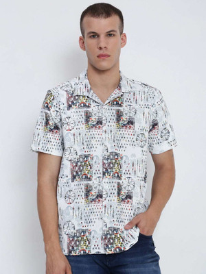 SHOWOFFFF Men Printed Casual Multicolor Shirt