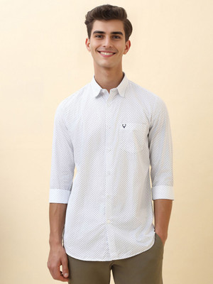 Allen Solly Men Printed Casual White Shirt