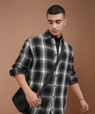 HIGHLANDER Men Checkered Casual Multicolor Shirt