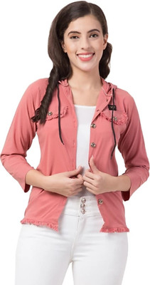 RC FASHION Women Solid Casual Pink Shirt