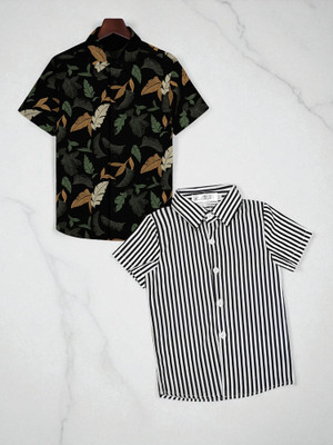RAVYA TRENDZ Boys Printed Casual Multicolor Shirt
