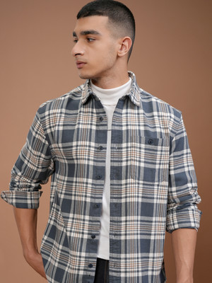 HIGHLANDER Men Checkered Casual Multicolor Shirt