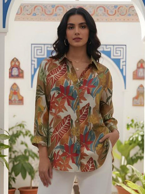 KAFTANIZE Women Floral Print Casual Multicolor Shirt