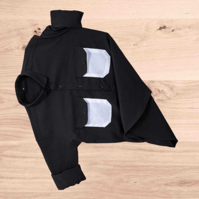 Vrunda tavi Men Solid Casual Black Shirt