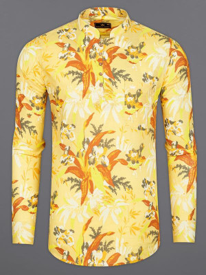 french crown Men Printed Casual Multicolor Shirt