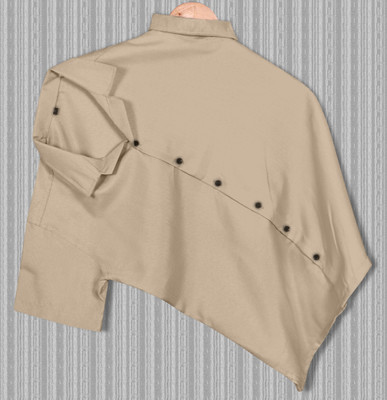 METRONAUT Men Solid Casual Beige Shirt