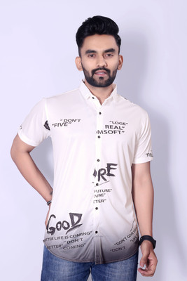 SHFASHION Men Printed Casual Multicolor Shirt