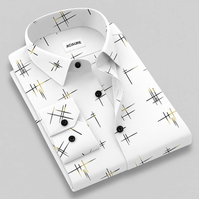 clinch fashion Men Striped Casual Black Shirt