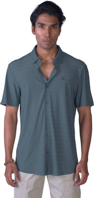 HEKTOR Men Self Design Casual Grey Shirt