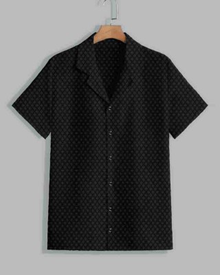 fitoda fashion Men Printed Casual Black Shirt