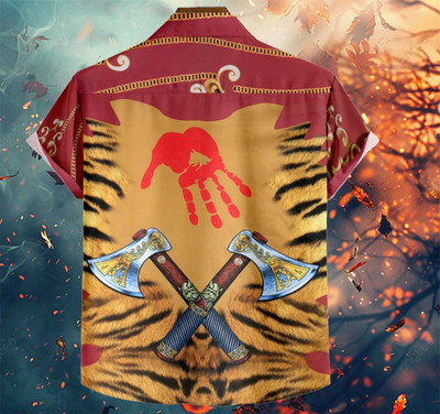 Radha Krishna Fashion Men Printed Casual Purple Shirt