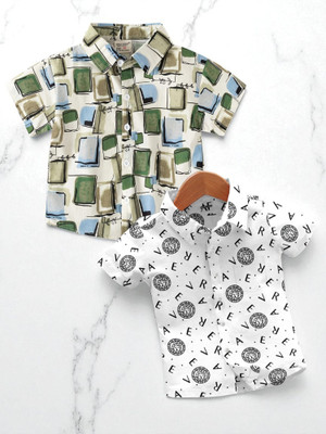 RAVYA TRENDZ Boys Printed Casual Multicolor Shirt