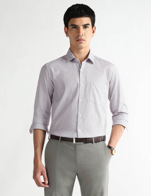 ARROW Men Printed Formal Grey Shirt