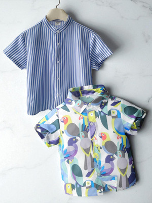 KIDOOZA Boys Striped Casual Multicolor Shirt