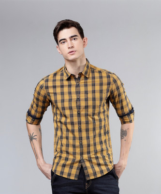 HIGHLANDER Men Checkered Casual Multicolor Shirt