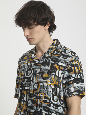 THE BEAR HOUSE Men Printed Casual Multicolor Shirt